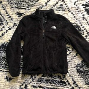 North Face Fuzzy Zip Up Size Small